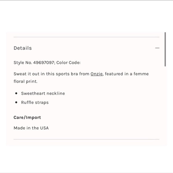 Free People // Onzie Le Femme Bra NWOT - Picture 3 of 9